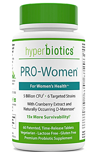 Hyperbiotics PRO-Women -- 5 миллиардов КОЕ - 60 таблеток пролонгированного действия Hyperbiotics