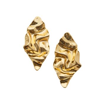 Серьги-штифты из мятого металла с покрытием из 14-каратного золота Alexis Bittar