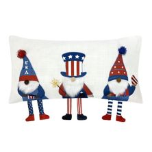 Americana White 3-D Tri-Gnome Pillow Americana