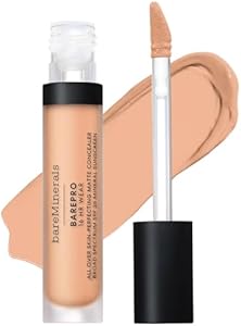 bareMinerals BAREPRO 16HR All Over Skin-Perfecting Natural Matte Concealer Mineral SPF 25 with Niacinamide, Conceals Dark Spots, Blemishes + Dark Circles Under Eyes, Safe for Sensitive Skin, Vegan BareMinerals