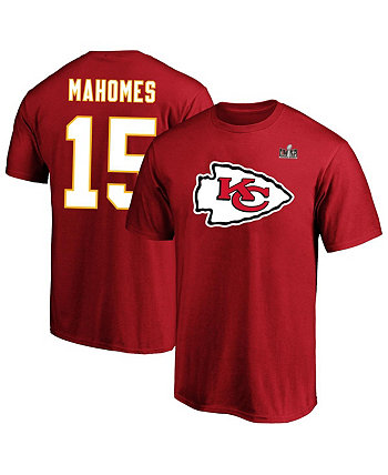 Мужская красная футболка Патрика Махоумса Kansas City Chiefs Super Bowl LVIII Big and Tall с именем и номером игрока Fanatics