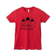 Adventure Is Out There Mountain Trail Youth Short Sleeve Graphic Tee The Juniper Shop