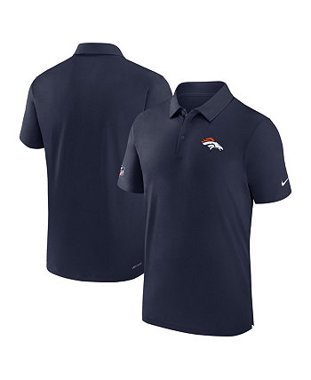 Мужская темно-синяя рубашка-поло Denver Broncos Sideline Coaches Dri-FIT Nike
