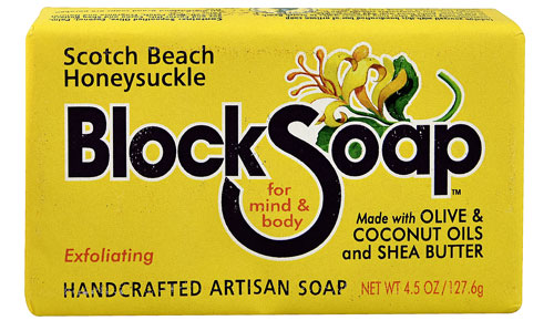 BlockSoap Bar Scotch Beach Honeysuckle — 4,5 унции BlockSoap