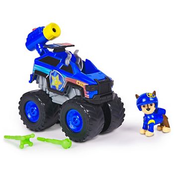 Paw Patrol Rescue Wheels Chase’s Cruiser Toy Truck with Projectile Launcher and Collectible Action Figure Paw Patrol