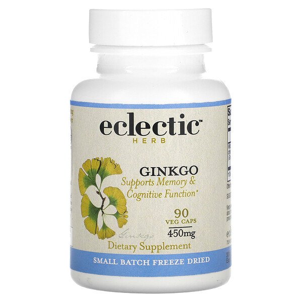 Гинкго Билоба - 450 мг - 90 растительных капсул - Eclectic Institute Eclectic Institute