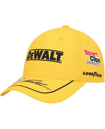 Men's Yellow Christopher Bell Sponsor Uniform Adjustable Hat Joe Gibbs Racing Team Collection