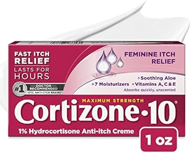 Cortizone 10 Maximum Strength Feminine Itch Cream, 1% Hydrocortisone, 1 oz. Cortizone 10