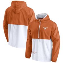 Мужская куртка-анорак с капюшоном и капюшоном Texas Longhorns Thrill Seeker с фирменным логотипом Fanatics, оранжевого и белого цвета Fanatics
