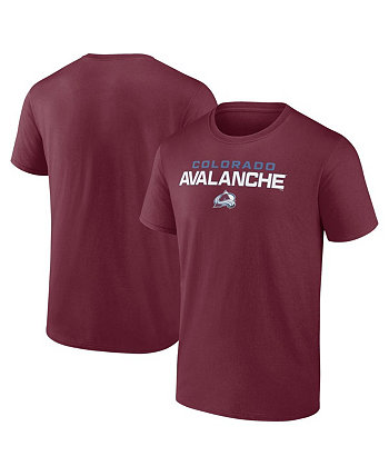 Мужская бордовая футболка Colorado Avalanche Barnburner Fanatics