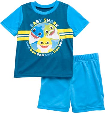 Комплект из 2 предметов с короткими рукавами и шортами Baby Shark HAPPY THREADS