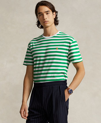 Мужская футболка из джерси в полоску с круглым вырезом Polo Ralph Lauren