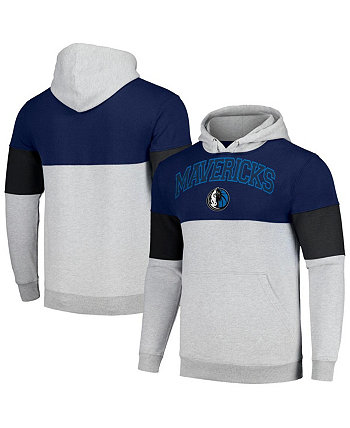 Мужской темно-синий черный пуловер с капюшоном Dallas Mavericks Big and Tall Fanatics