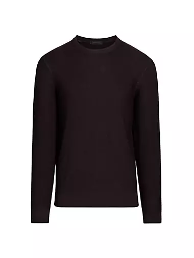 Мужской Свитер Saks Fifth Avenue Garment-Dyed Crewneck Saks Fifth Avenue