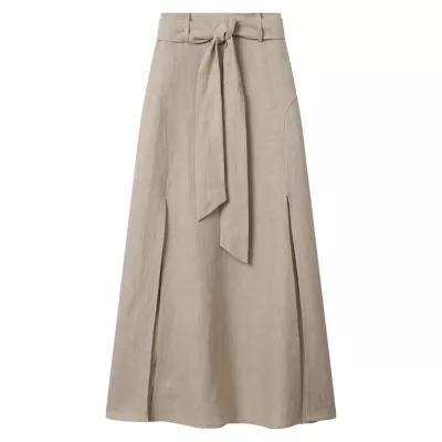 Abigail Linen Maxi Skirt REISS