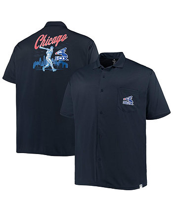 Мужская темно-синяя рубашка на пуговицах Chicago White Sox Big and Tall Profile