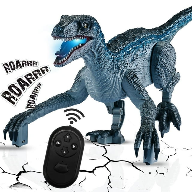 HANMUN Remote Control Dinosaur Toys for Kids Boys Girls, Electronic Realistic RC Dinosaur Walking Dinosaur Pets Robot Dino with Lights and Sounds, Toy Gifts for Boys Kids Age 3-5, 5-7, 8-12 Years Old HANMUN