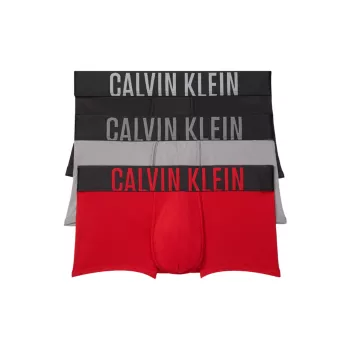 3 пары плавок с низкой посадкой с логотипом Calvin Klein