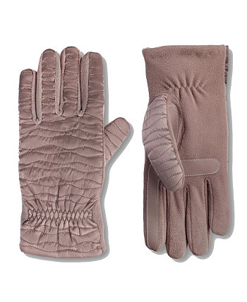 Женские утепленные водоотталкивающие стеганые перчатки ISOTONER