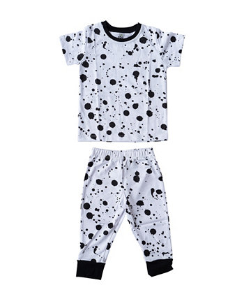 Пижамы с короткими рукавами и принтом для маленьких мальчиков, комплект из 2 предметов Earth Baby Outfitters