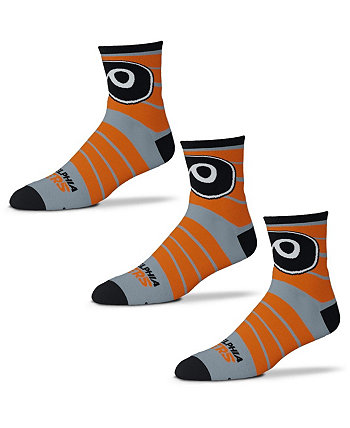 Мужские носки Philadelphia Flyers Three Pack Quad Socks For Bare Feet