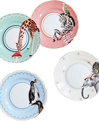 Чайные тарелки Carnival Animal, набор из 4 шт. Yvonne Ellen