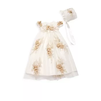 Платье для девочки с цветочным орнаментом Macis Design