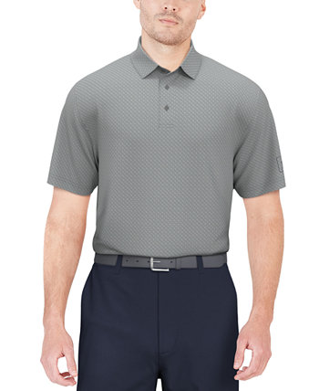 Men's Short Sleeve Geo Jacquard Performance Polo Shirt PGA TOUR