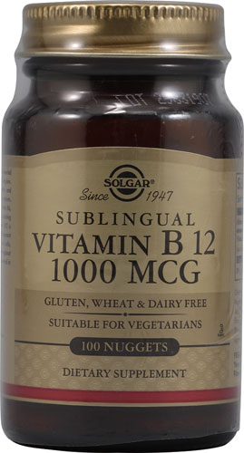 Витамин B12 Сублингвальный - 1000 мкг - 100 таблеток - Solgar Solgar