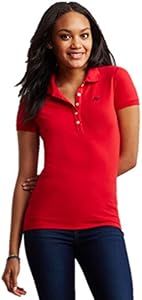 Aeropostale Women's Polo Shirt Medium Red 692a Aeropostale