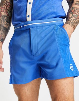 Sergio Tacchini logo shorts in blue SERGIO TACCHINI