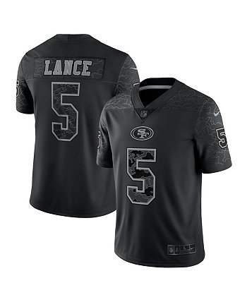 Men's Trey Lance Black San Francisco 49ers Reflective Limited Jersey Nike