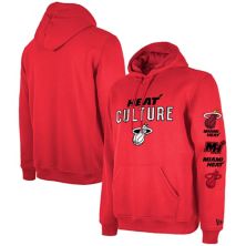 Мужской пуловер с капюшоном New Era Red Miami Heat 2023/24 City Edition New Era