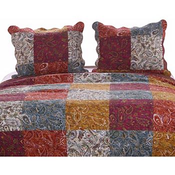 Реверсивная наволочка Paisley Slumber 51x66 см, 100% хлопок, цвет пряность Greenland Home Fashions