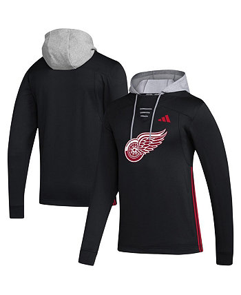 Мужской черный пуловер с капюшоном Detroit Red Wings Refresh Skate Lace AEROREADY Adidas