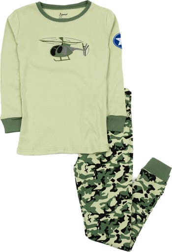 Хлопковая пижама из двух предметов "Вертолет" Leveret