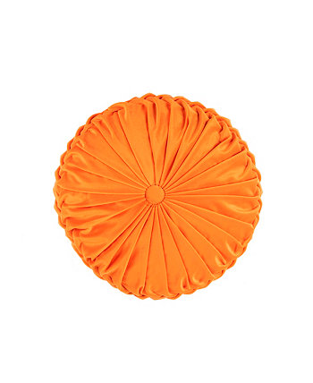 Декоративная подушка Holan Velvet, 18 дюймов, круглая Lush Décor