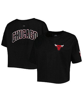 Women's Black Chicago Bulls Classics Boxy T-shirt Pro Standard