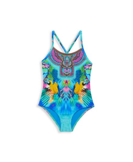 Little Girl's &amp; Girl's Print One-Piece Swimsuit Milla by CAMILLA