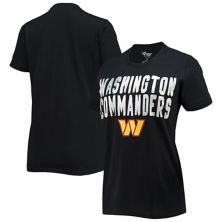 Women's G-III 4Her by Carl Banks Black Washington Commanders Endzone T-Shirt G-III