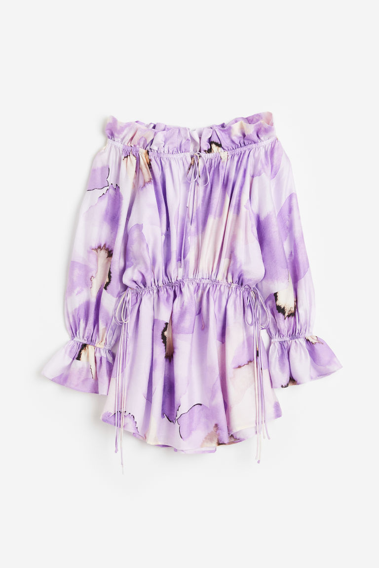 Женское Платье-Оверсайз с Открытыми Плечами H&M H&M
