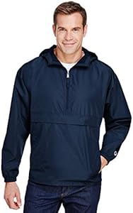 Champion Men's Packable Anorak Quarter-Zip Jacket Champion