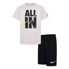 Boys 8-20 Nike 3BRAND by Russell Wilson &#34;All In&#34; Dri-FIT T-shirt & Athletic Shorts 2-piece Set Nike