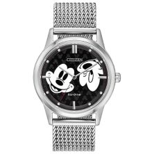 Часы Disney's Mickey Mouse Citizen унисекс с сетчатым браслетом из нержавеющей стали Citizen