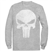 Big & Tall Marvel The Punisher Distressed Skull Logo Tee Licensed Character