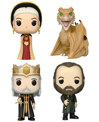 TV House of the Dragon Syrax, Rhaenyra Targaryen, Viserys Targaryen, Otto Hightower 4 Figure Collectors Set Funko