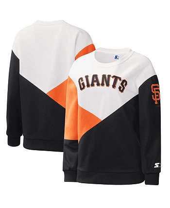 Женский белый/черный пуловер с капюшоном San Francisco Giants Starter