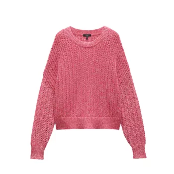 Edie Cotton-Blend Open-Knit Relaxed Sweater Rag & Bone