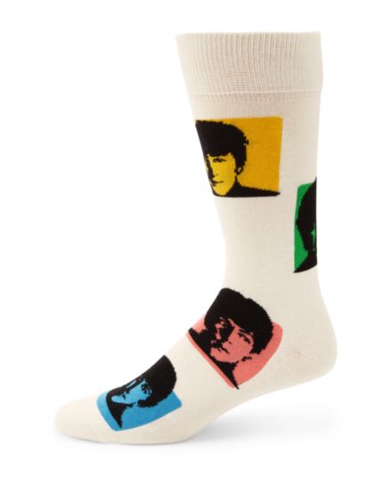 Носки The Beatles с силуэтом экипажа Happy Socks