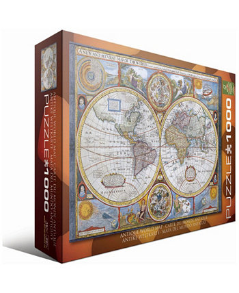 Карта античного мира - головоломка из 1000 предметов Eurographics
